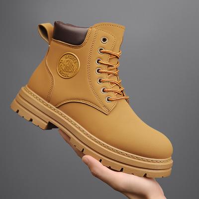 Stivali Martin retrò uomo e donna stivali da coppia color rabarbaro autunno e inverno nuovi con lacci tendenza casual da uomo stivali alti da lavoro uomo