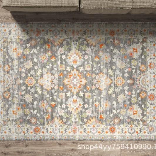 Persian Style Carpet, Living Room Coffee Table, Bedroom Full Of Floor Mats, Ethnic Style Thickened Washable Non-Slip Carpet