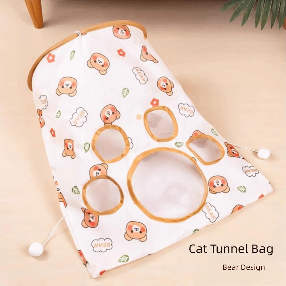 

Diamond Bag Cat Teaser Tunnel Interactive Cat Tunnel Toy Cat Playing Interactive Games C