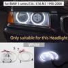 Cotton Headlight Halo Angel Demon Eyes Kit Angel Eyes Light for BMW 3 Series E30 E36 M3 333i 325i 323i 316i 318i 325td 1982-2000