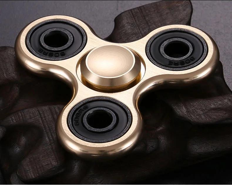 Nuovo Fidget Spinner in Lega di Alluminio EDC Manuale per Autismo ADHD Ansia Sollievo dallo Stress Concentrazione Spinner Manuale Metallico Giocattoli Fidget