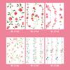 Jijijing 1 Sheet Colorful Flower Tattoo Stickers, Waterproof Temporary Fake Arm Chest Shoulder Tattoos for Women
