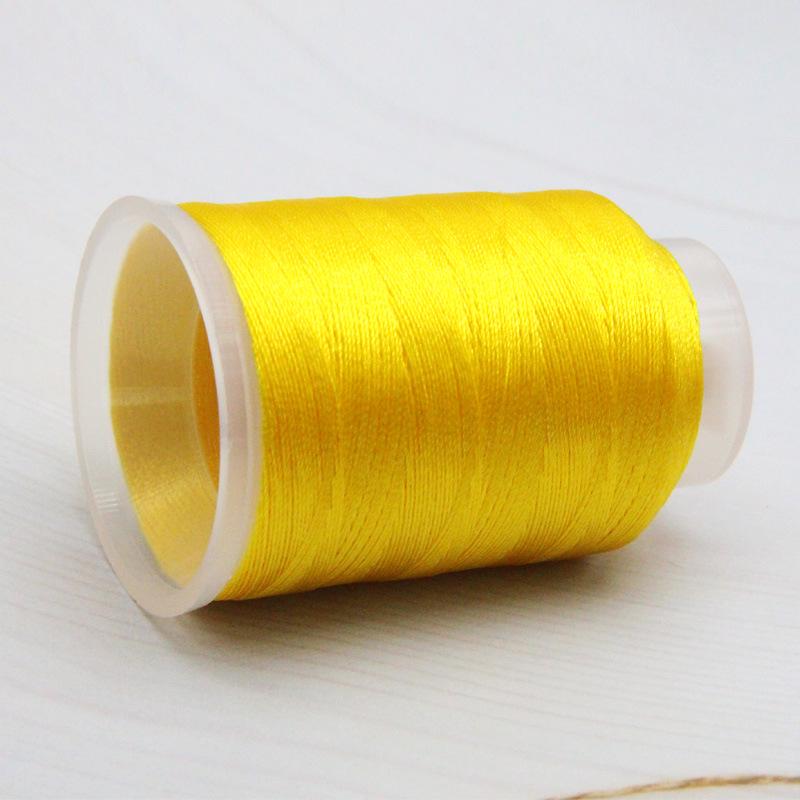 Vibrant Ice Silk Tassel Thread: 51 Colors for DIY Bracelets & Necklaces