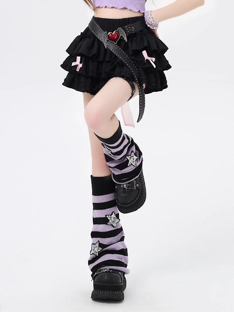 Japanese Kawaii Pleated JK Short Skirts Harajuku Y2k Lolita Style Mini Skirt Women Korean High Waist Bow Ruffles Cake Skirts