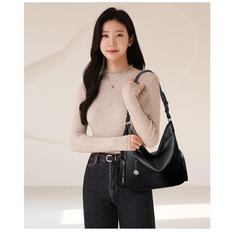 Fashionable Faux Leather Shoulder Bag,women's Large Capacity Handbag,retro Shoulder Bag,multi Pocket Crossbody Bag Suitable for Daily Use and Shopping