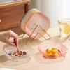 Ktv Acrylic Fruit Plate Fruit Plate Plastic Plate Transparent Candy Creative Household Snack Plate Living Room Plate