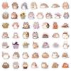 50 Cute Kawaii Kitten Graffiti Waterproof Stickers for Water Bottles and Luggage
