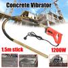 220V 5000 VPM Concrete Vibrators Electric Cement Soil Mixer with Stick 3/4 HP- Heavy Remove Air Bubbles & Level 800W/1200W
