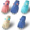 Children Winter Skiing Gloves Waterproof Windproof Non Slip Winter Warm Gloves Children Ski Mittens for Girls Boys