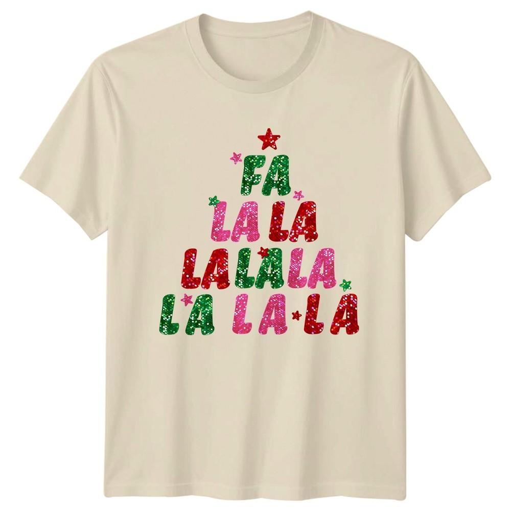 Fa La La La La La La La La La Christmas Holidays Graphic Tee Unisex Unisex Unisex