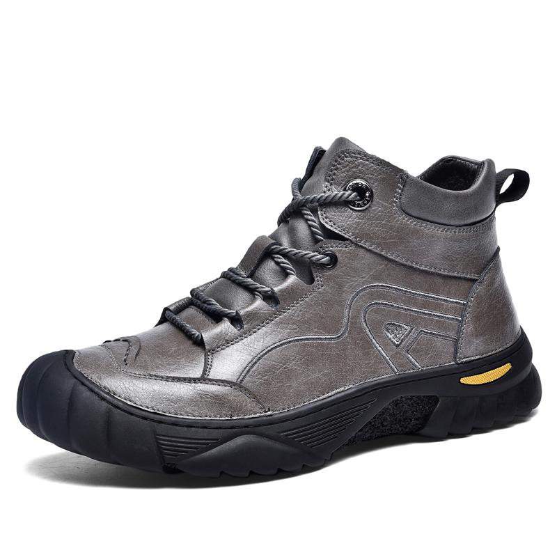 Satın alın Men Skid Resistant Hiking Shoes Fashion Mountain Boots