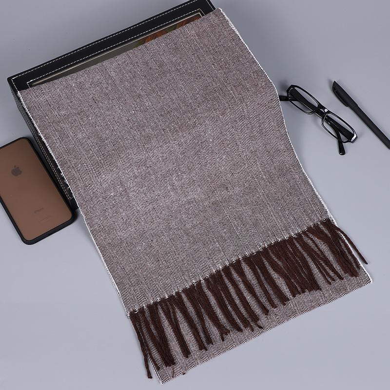 Men'S Scarves Are Versatile, Autumn And Winter Plaid Lengthened And Thickened Scarves, Couple Scarves, Warm Shawls For Women