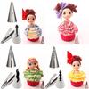 Dolls Dress Korean Bobbi Ruffle Icing Piping Tips Stainless (7 Pcs Lot)