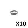 10PCS/LOT MOC Military Building Blocks Soldiers Figure Vest Helmet Belt Mask Earphone Bricks Army Accessories Toys J021
