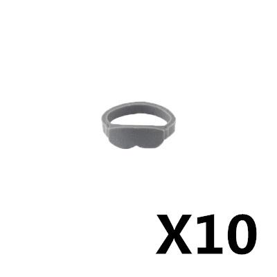 10PCS/LOT MOC Military Building Blocks Soldiers Figure Vest Helmet Belt Mask Earphone Bricks Army Accessories Toys J021