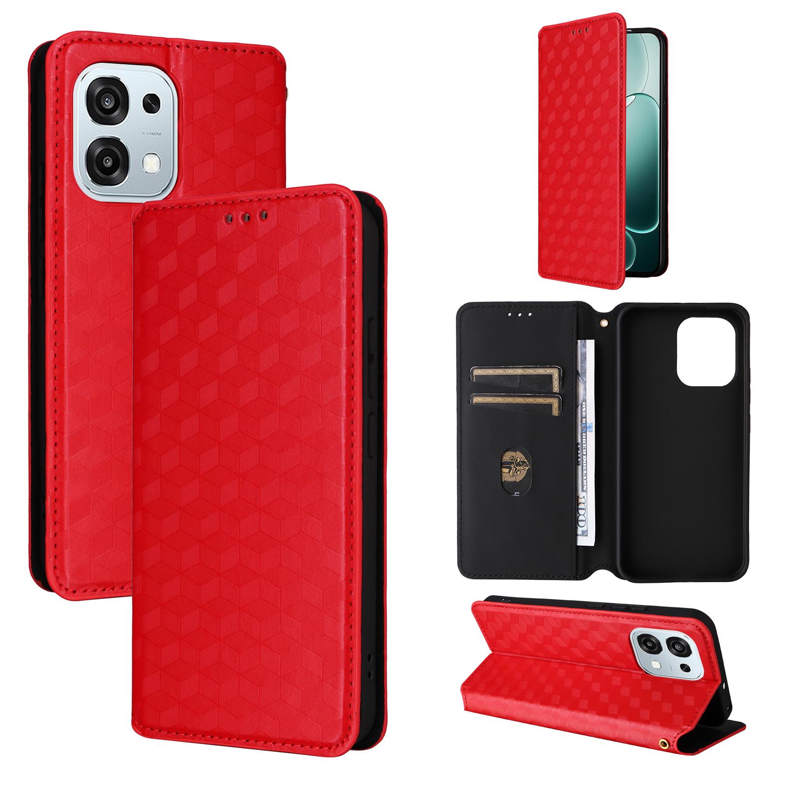 

Чехол-книжка для OPPO A6 Pro Чехол для телефона из искусственной кожи Полная защита корпуса [Блокировка RFID] Защитные чехлы for OPPO A6 Pro красный