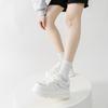 Spring new leather board shoes little white shoes women's cowhide casual women's shoes retro versatile thick-soled muffin heightening shoes