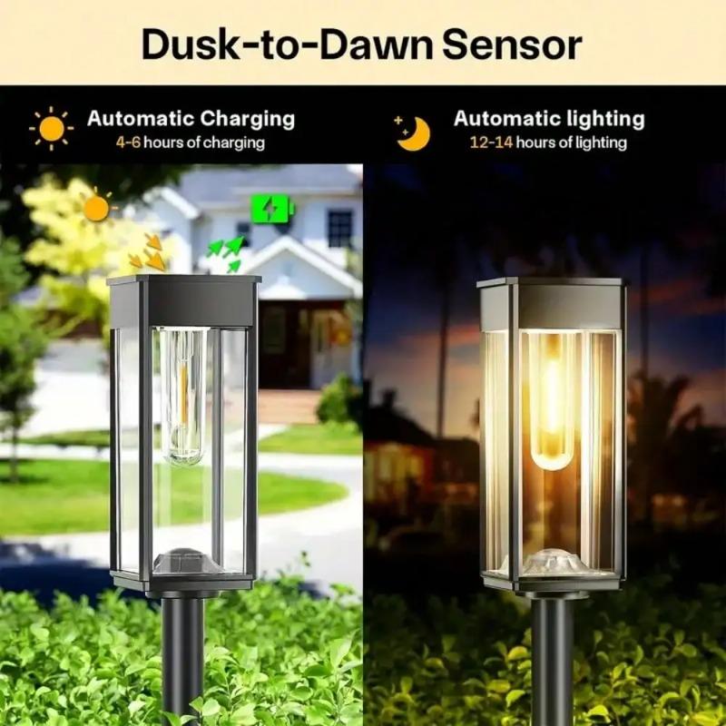 2/4/6Pcs Solar Lawn Lights With IP44 Splash-Proof Rating They Come With LED Courtyard Ground Plugs And Christmas Halloween Decorations