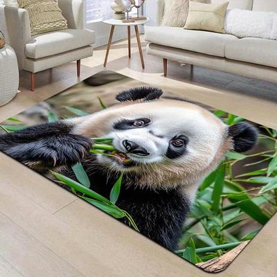 1 Stück Panda Küchenteppiche Rutschfest Heimtürmatten Pop-Design Badezimmerteppiche Badematte Teppich für Zuhause Spüle Wäsche Dekor