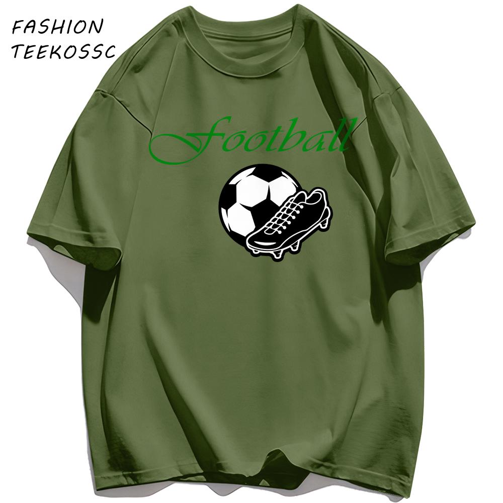 Football Is A Very Healthy Sport TShirt Men Summer AllMatch TShirts ONeck Casual Short Sleeve Hip Hop Cotton Streetwear