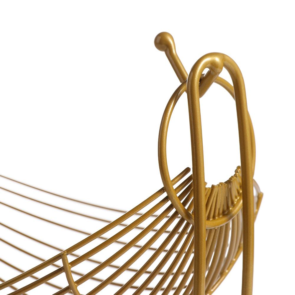 Hammock Shaped Fruit Vegetable Basket Iron Wire Display Tray Hollow Kitchen Accessories Snack