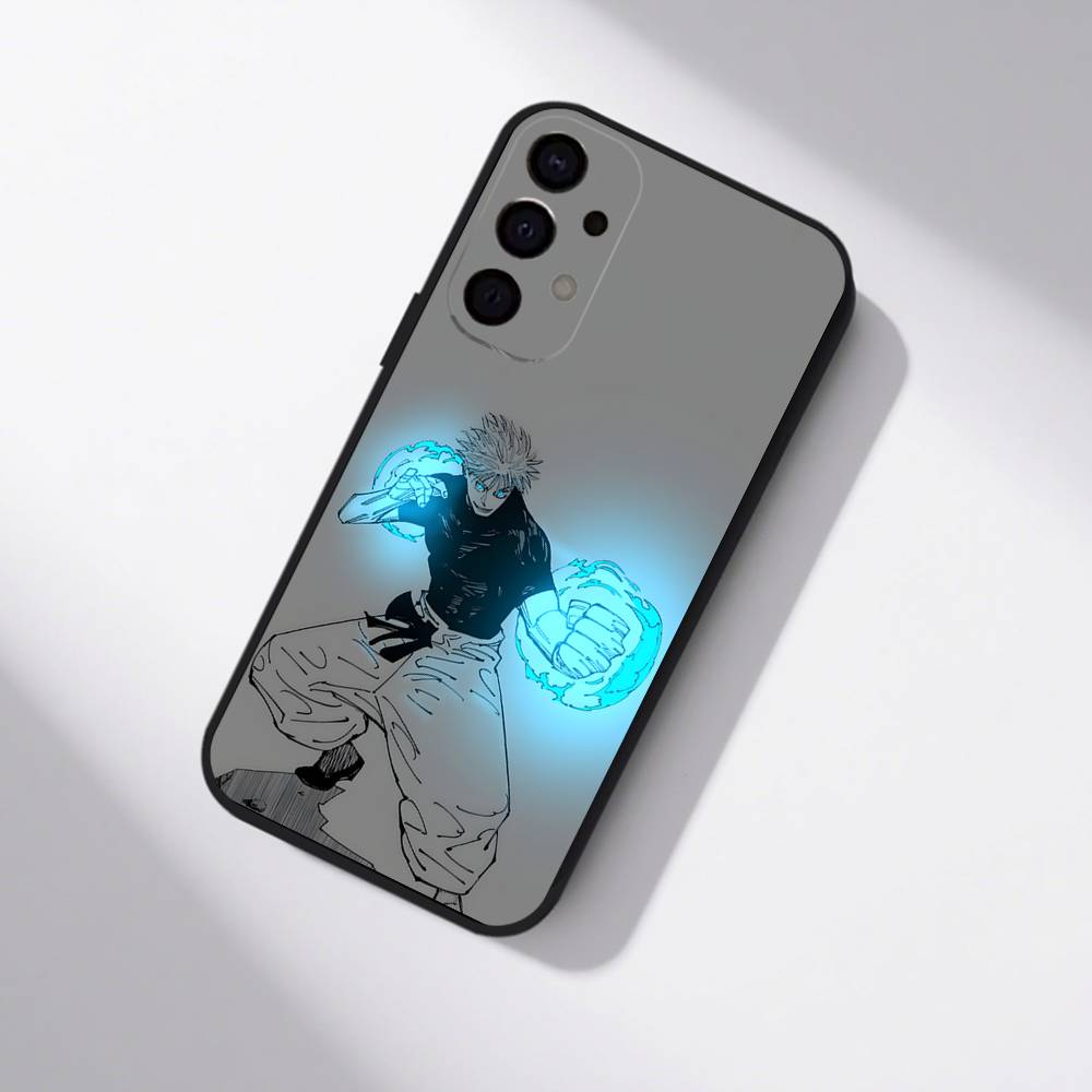 Anime Gojo S-Satoru Phone Case For Samsung S25,S24,S21,S22,S23,S30,Ultra,S20,Plus,Fe,Lite,5G Black Cover