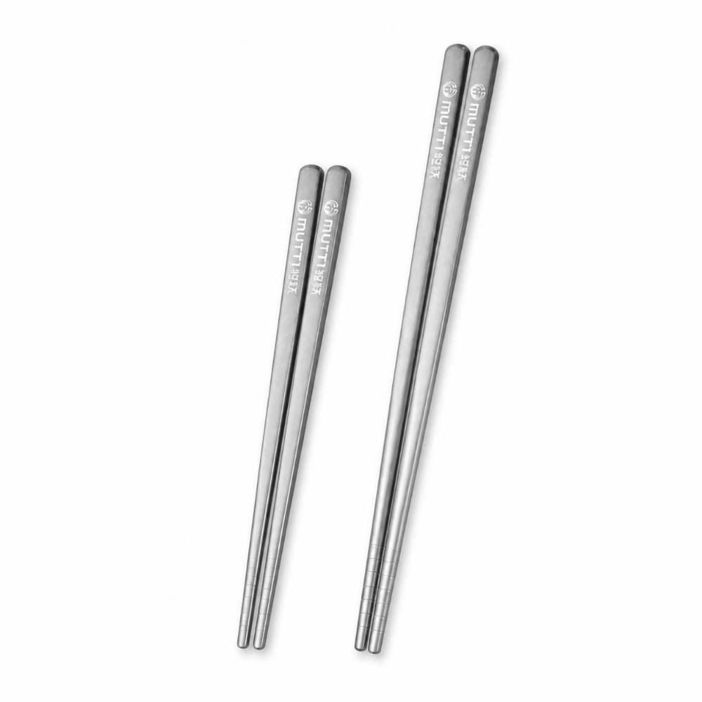 2 Pairs Titanium Chopsticks Lightweight Dishwasher Safe Portable Utensils  Travel
