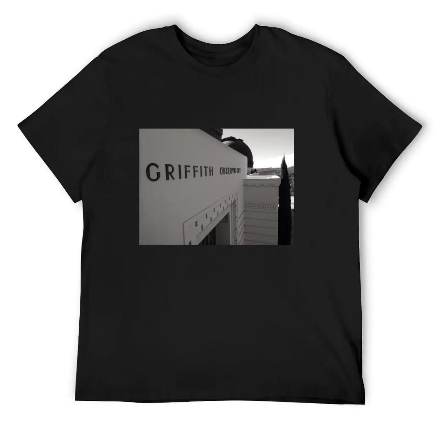 Обсерватория Гриффита, Лос-Анджелес, Калифорния, футболка blue lock, мужская футболка, одежда в стиле хиппи, компрессионная футболка для мужчин S