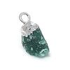 Green Aventurine Rough Gemstone 925 Sterling Silver Jewelry Pendant 0.59"
