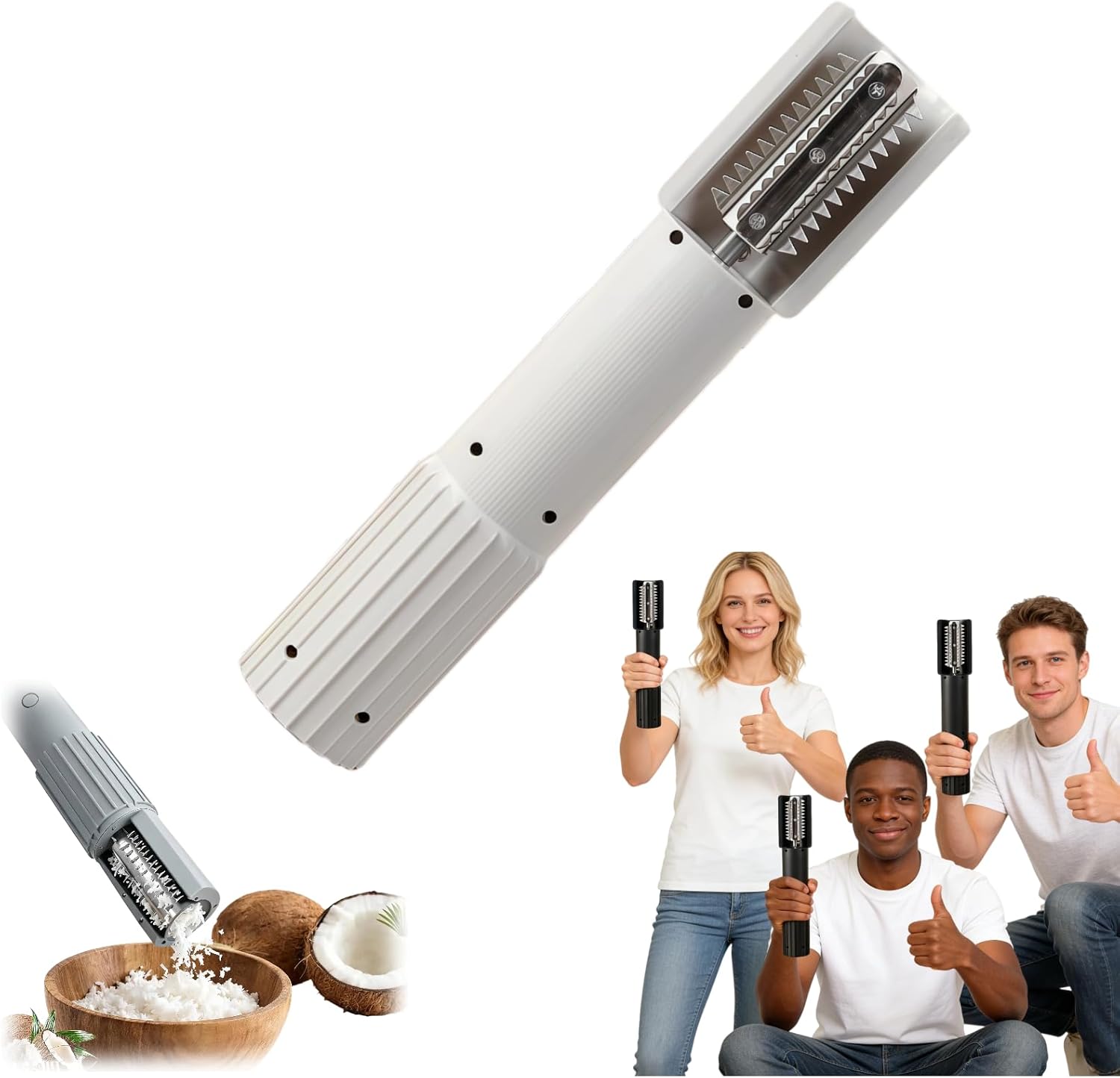 Grater, Electric Scraper, Portable Handheld Wireless  Peeler Shredder, Electric Fish, Electric Fish One Size