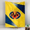 Tapestry Villarreal CF Crest Yellow Blue Submarine Football Club Emblem Wall Art for La Liga Soccer Fan Room Decor