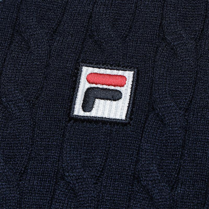 Fila Heritage Fashion Simple Casual Versatile Comfortable Retro College Style Loose Long Sleeve Sweater Women Sweater F11W548419FNV