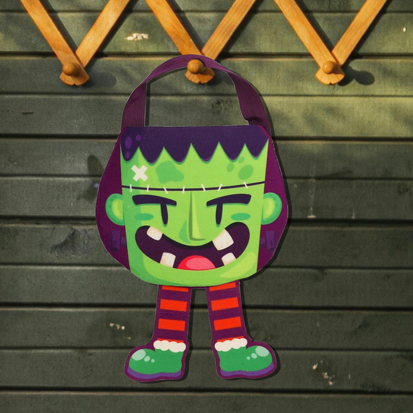 Сумка для конфет на Хэллоуин Многоразовые нетканые сумки-тоут Конфеты One Size оранжевый — фото 7