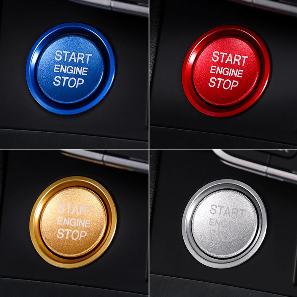 For  A4 A5 B9 B8 BT A7 C7 4GB Q5 8R Auto Engine Start Stop Push Button Cover Ignition Ring Decoration Car Accessories