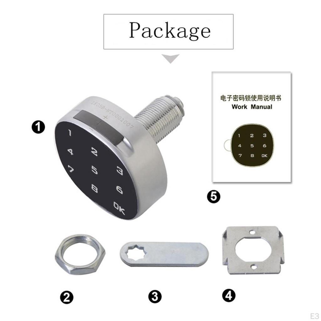 Electronic Password Lock Touch Screen Digital for Wood Cabinet Keypad office and home Drawers