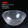 ZISIZ Round Clear PC Acrylic Self-Serve Food Basin