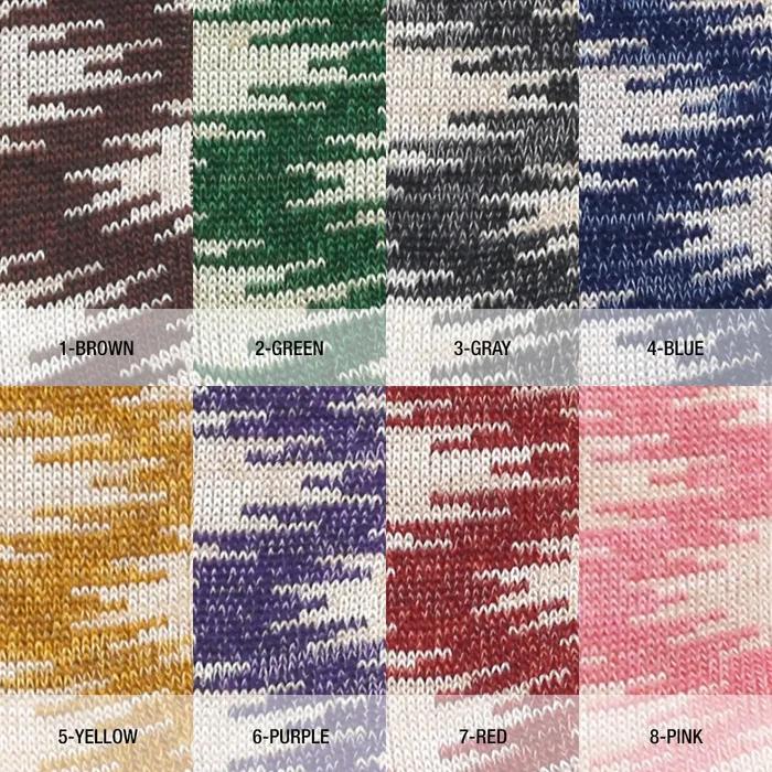 [Select Color 3-Pack][8 Colors] work#23 / Jacquard Pattern Color Block Fashion Socks
