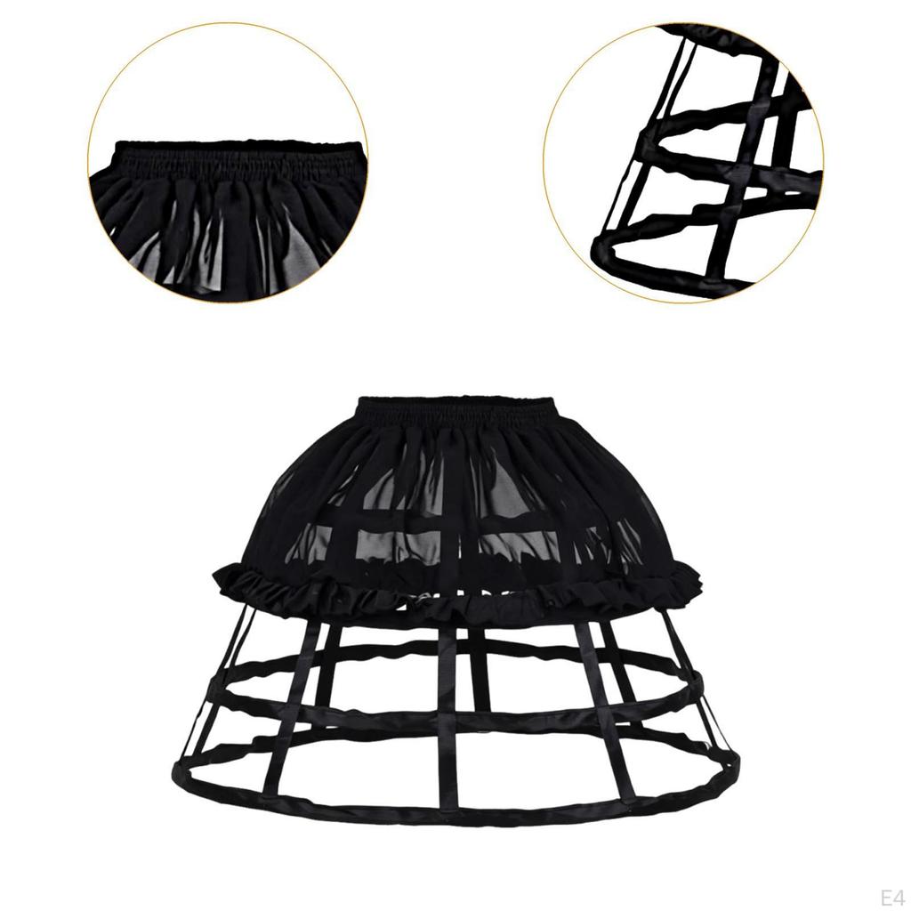 Cage Hoop Skirt Petticoat Comfortable Crinoline for Gown Bridal Dress