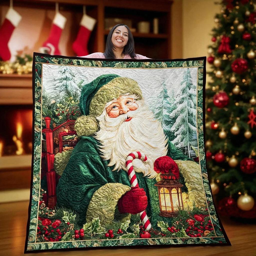 Christmas Village Blanket Cozy Winter Holiday Throw Blanket Snowman House Quilt for Sofa Couch Bed Xmas Home Decor Blanket Gift