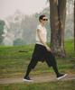 OBER GOLF Knit Wrap Layered Half Pants (Black)