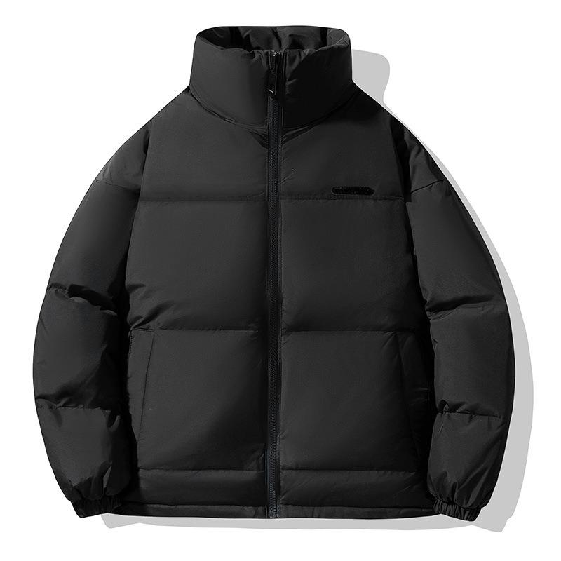 Down jacket men's new white duck down trendy brand stand-up collar warm bread jacket for autumn and winter men