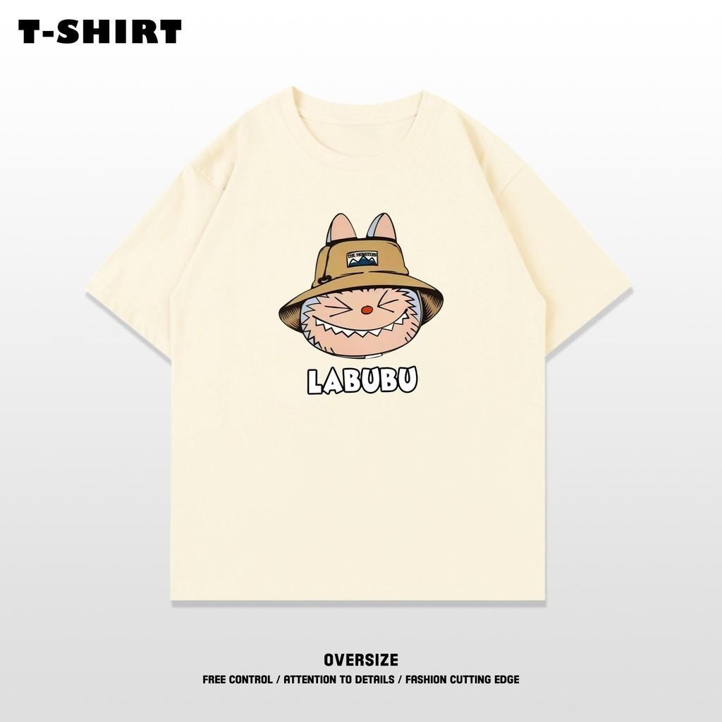 

Labubu T-shirt casual short-sleeved round neck unisex fashion casual 6XL
