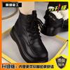 New 2025 winter cotton boots, piled and thickened Martin boots for women, thick-soled non-slip short boots, warm and cold-proof snow boots for women