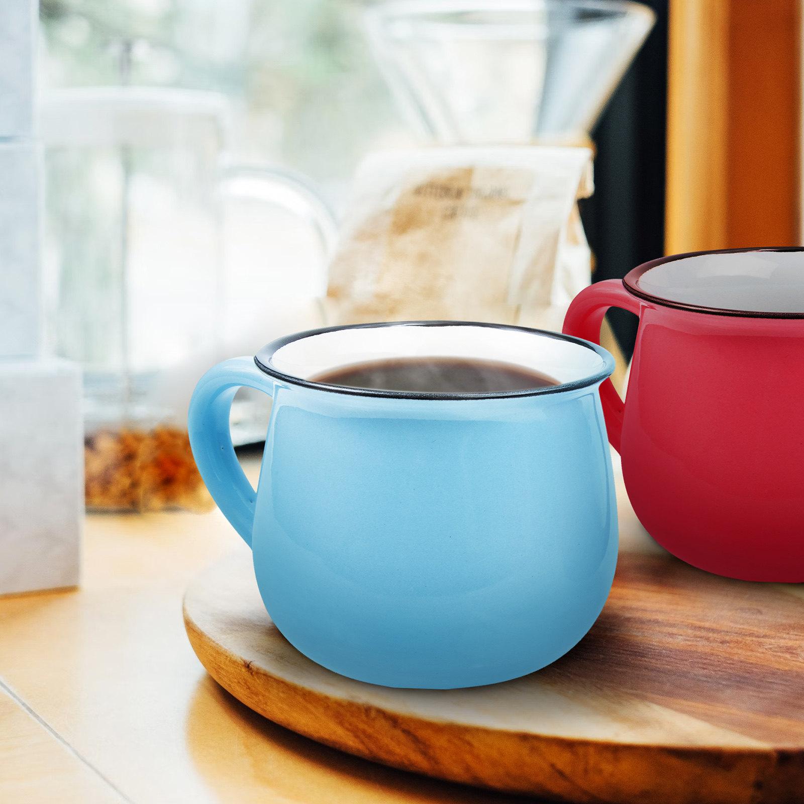 

2Pcs Retro Ceramic Cup for Home Kitchen Bar Use Elegant Simple Design Microwave Safe Drinkware for Coffee Tea Water Milk other