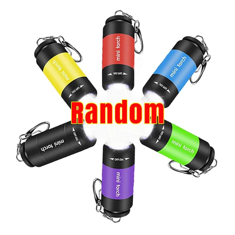 LED Mini Keychain Lights USB Rechargeable Waterproof Torch Light Portable Multifunctional Strong Flashlight For Outdoor Camping