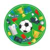 World Cup Party Decorations Set, Disposable Paper Plates Cups Banner Tablecloth, Soccer Theme Birthday Party Supplies