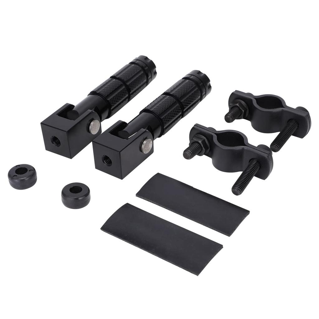 Runfarr Super 73 Foot Pegs with Bracket CNC Foot Rest Pedals Foot Pegs for Electric Bike Super 73 S1/S2/RX (Black)