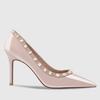 2025 New Mixed Colors Slip on Women's High Heels Pointed Toe Rivet Thin Heels Pumps Outdoor Party & Dress Shoes Female