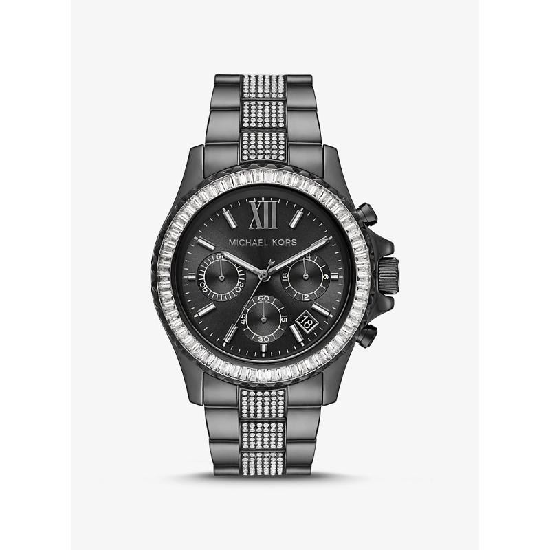 Michael Kors Oversized Everest Pavé Gunmetal Watch MK6974 серый