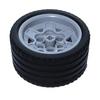 MOC Technical Tire Wheel Cross Hole Set Motorcycle Tyre & Rim Car Truck Wheels Hub Bricks Construction Building Blocks